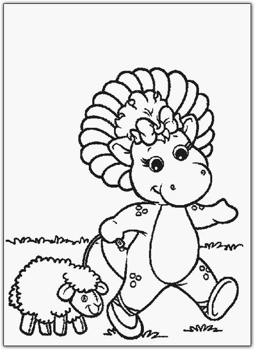 Coloriages barney 7