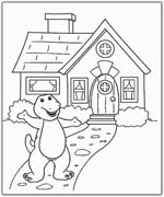 Coloriages barney 20