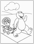 Coloriages barney 21