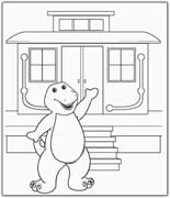 Coloriages barney 24