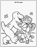 Coloriages barney 55