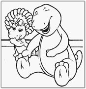 Coloriages barney 9