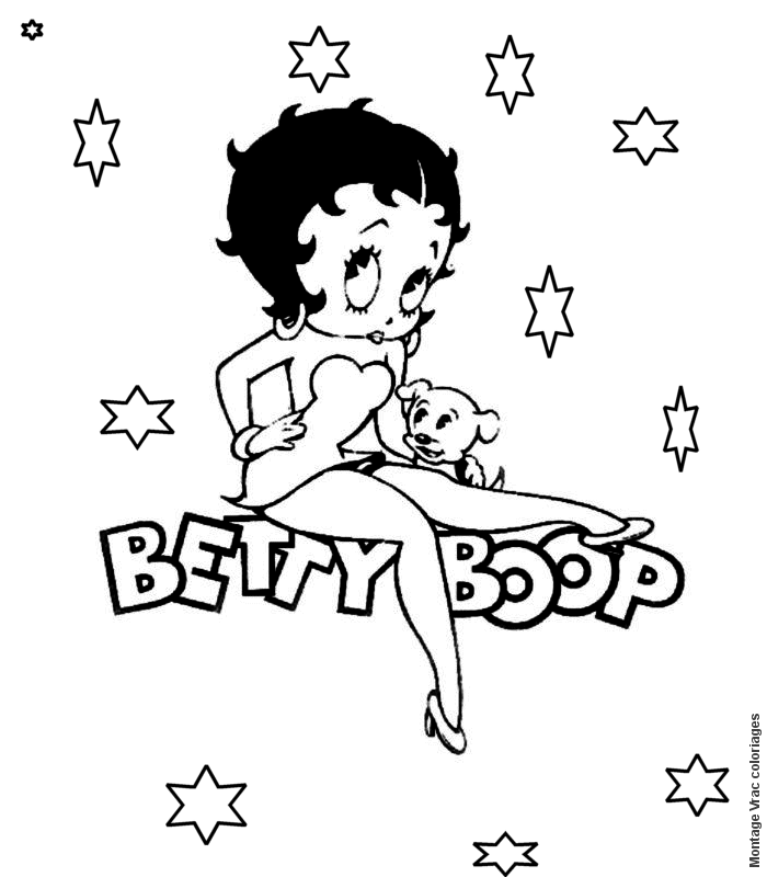 Coloriages betty bob 9