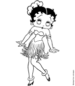 Coloriages betty bob 11