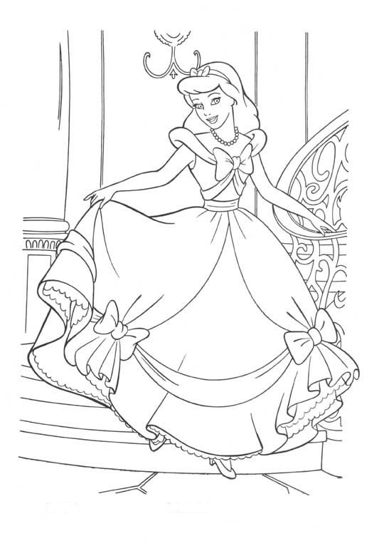 Coloriages cendrillon 10