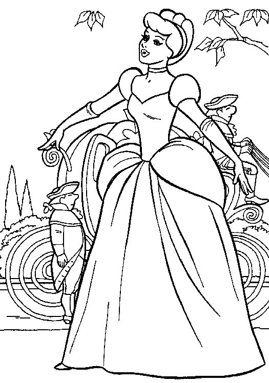 Coloriages cendrillon 13