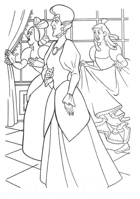 Coloriages cendrillon 7