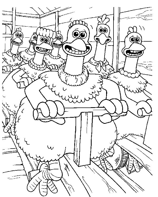 Coloriages chickenrun 32