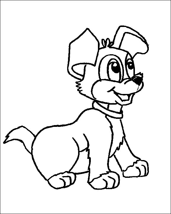 Coloriages chien 23