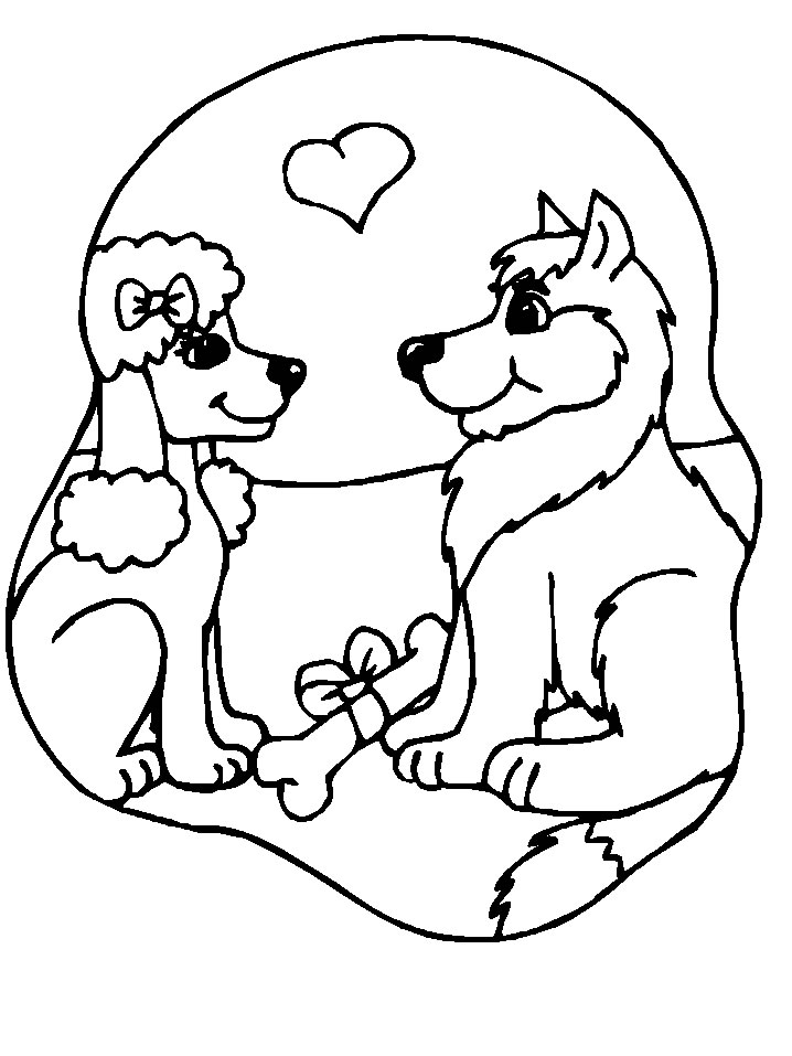 Coloriages chien 3