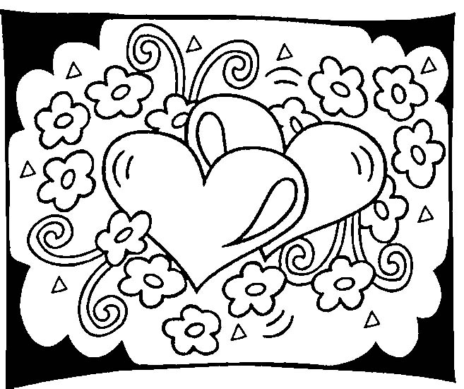 Coloriages coeur 3