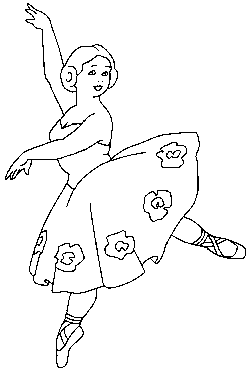 Coloriages danseuses 10