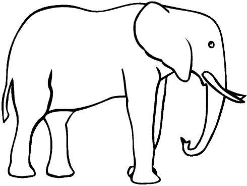 Coloriages elephants 14