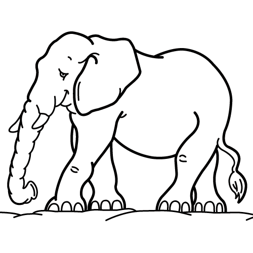 Coloriages elephants 54