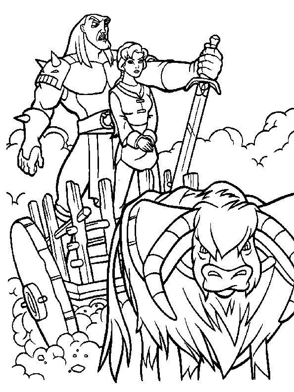 Coloriages excalibur 24