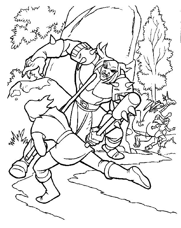 Coloriages excalibur 8