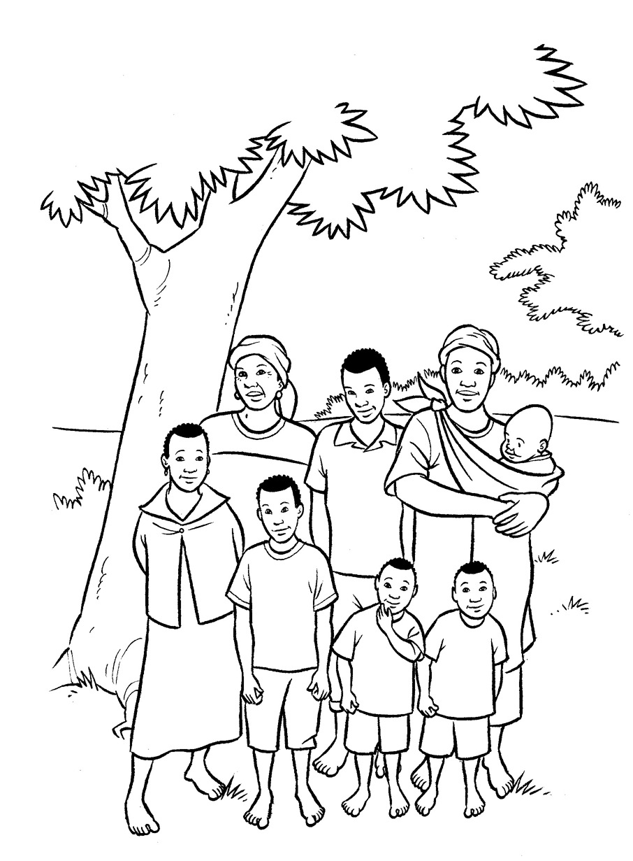 Coloriages famille 16