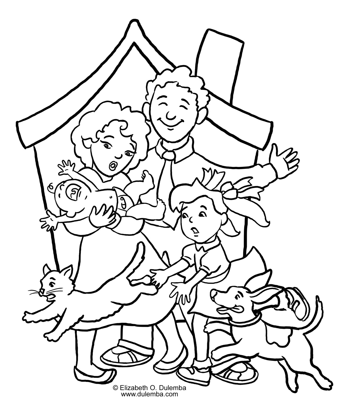 Coloriages famille 51