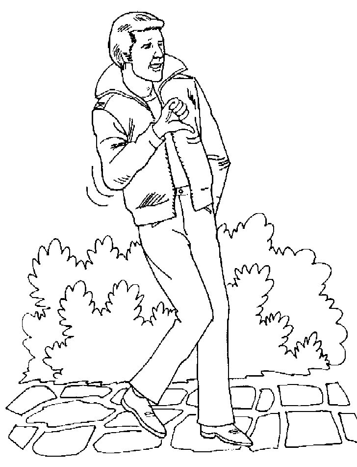 Coloriages fonzie 4