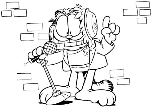 Coloriages garfield 4