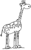 Coloriages girafs 1