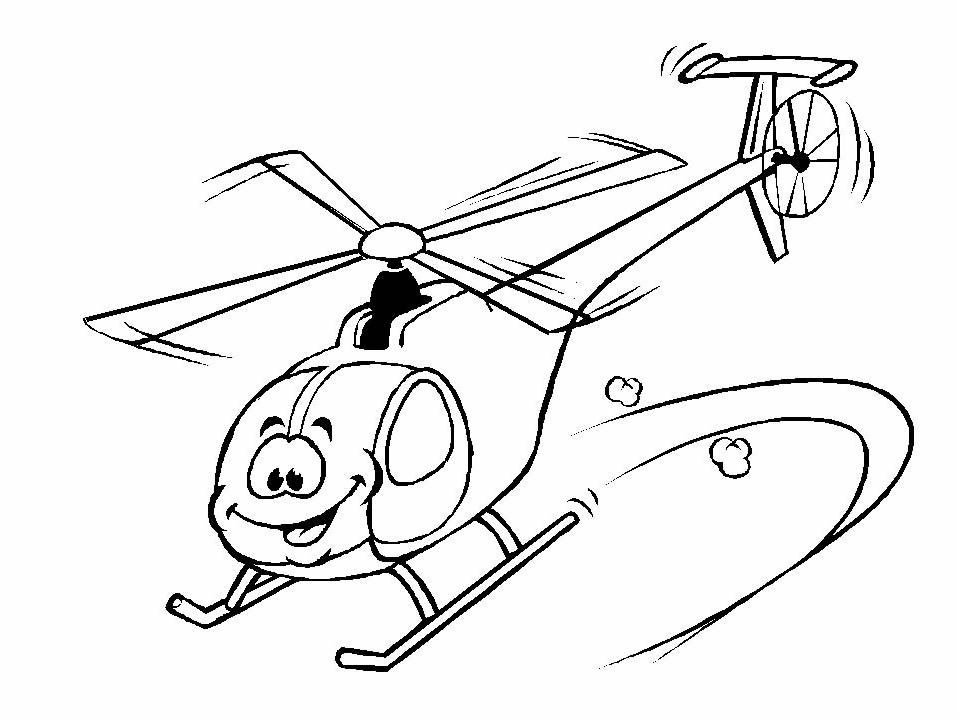 Coloriages helicopter 2