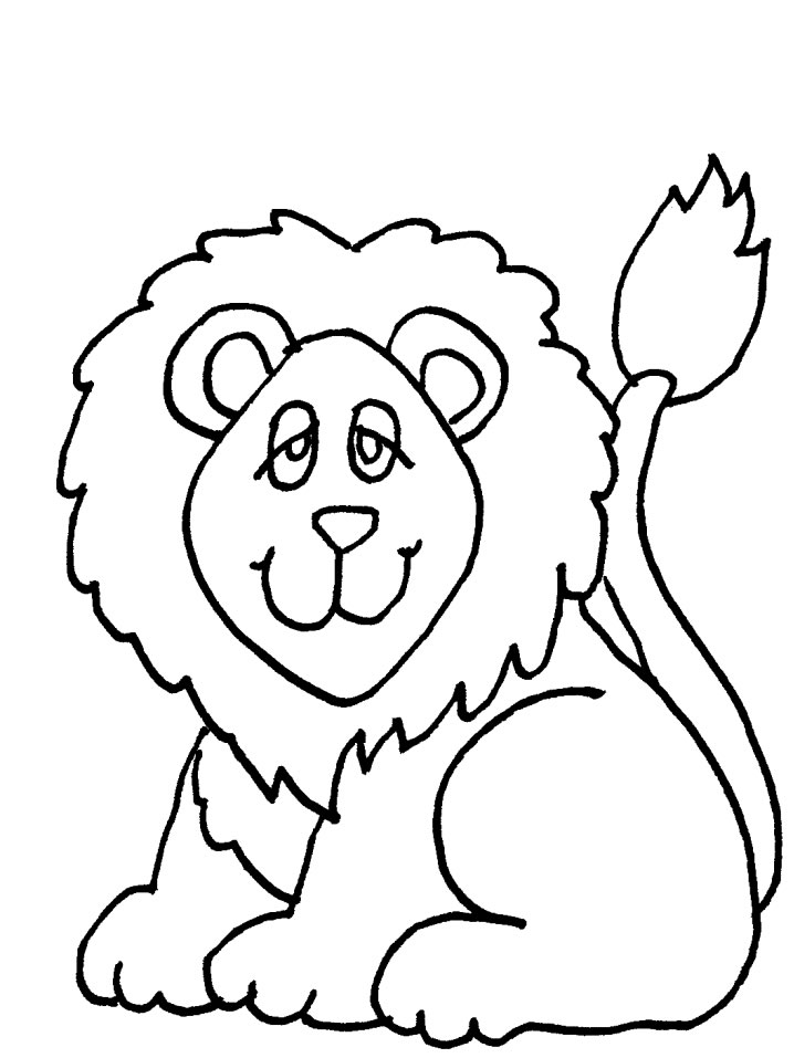 Coloriages lion 3