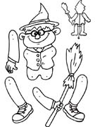 Coloriages marionettes 3