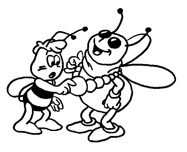 Coloriages maya l'abeille 12