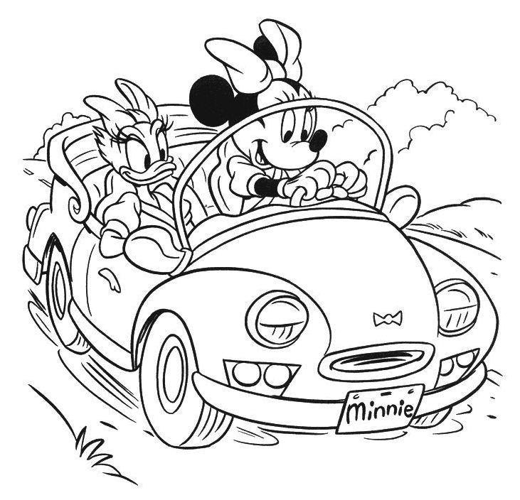 Coloriages minnie 1