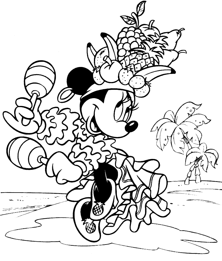 Coloriages minnie 3