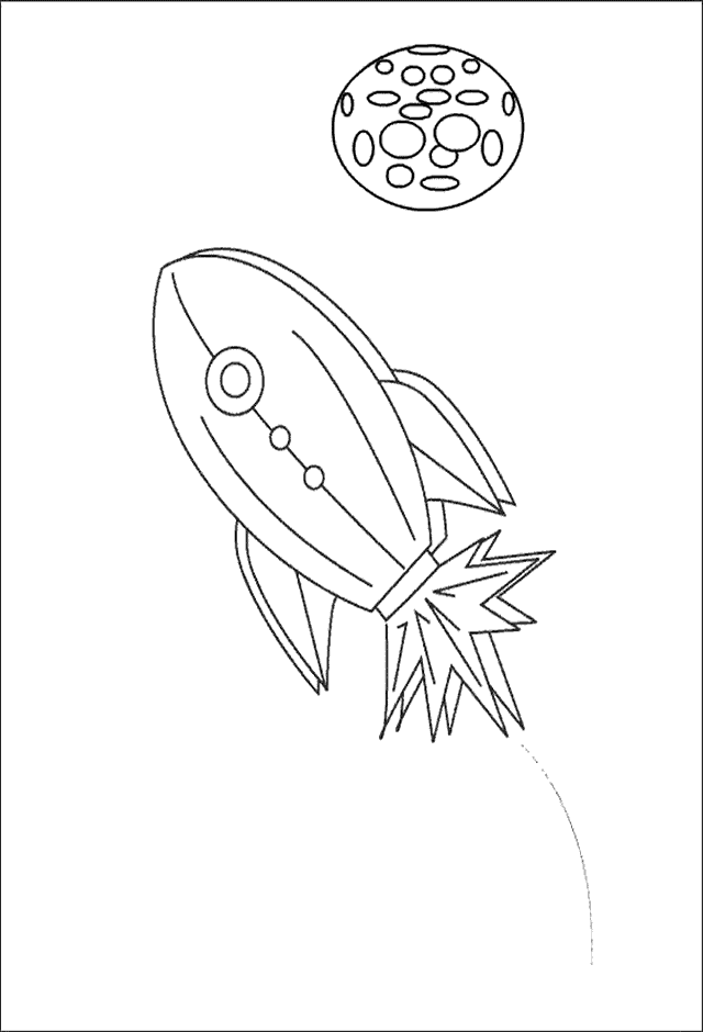 Coloriages missile 1