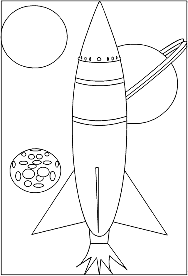 Coloriages missile 2