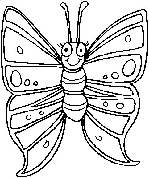 Coloriages papillons 32