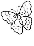 Coloriages papillons 7