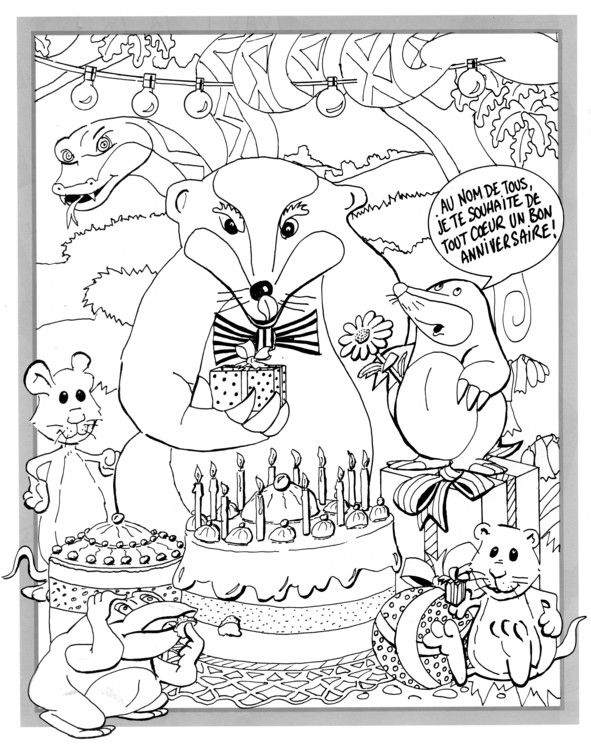 Coloriages plusieur animaux 44