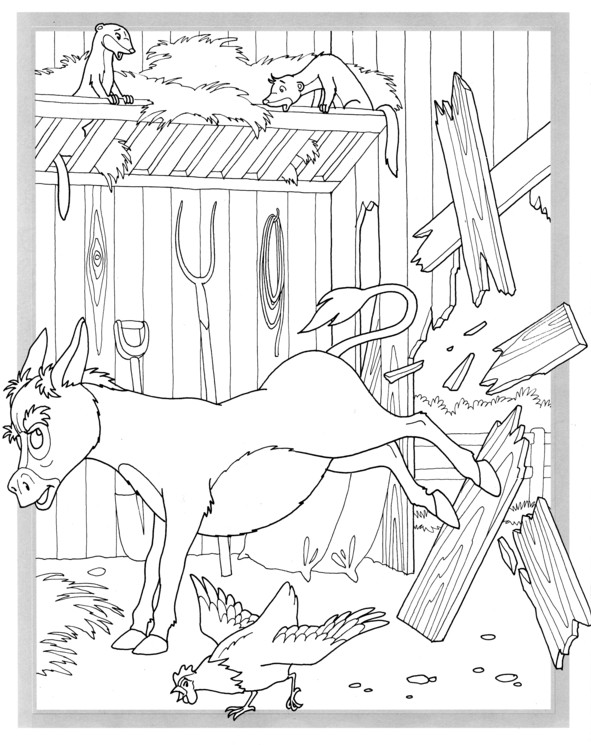 Coloriages plusieur animaux 76