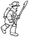 Coloriages pompiers 10