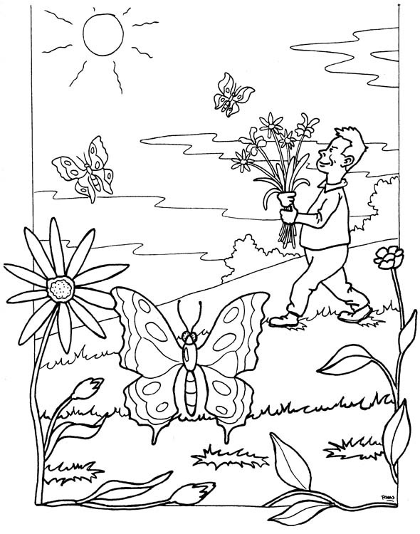 Coloriages printemps 185