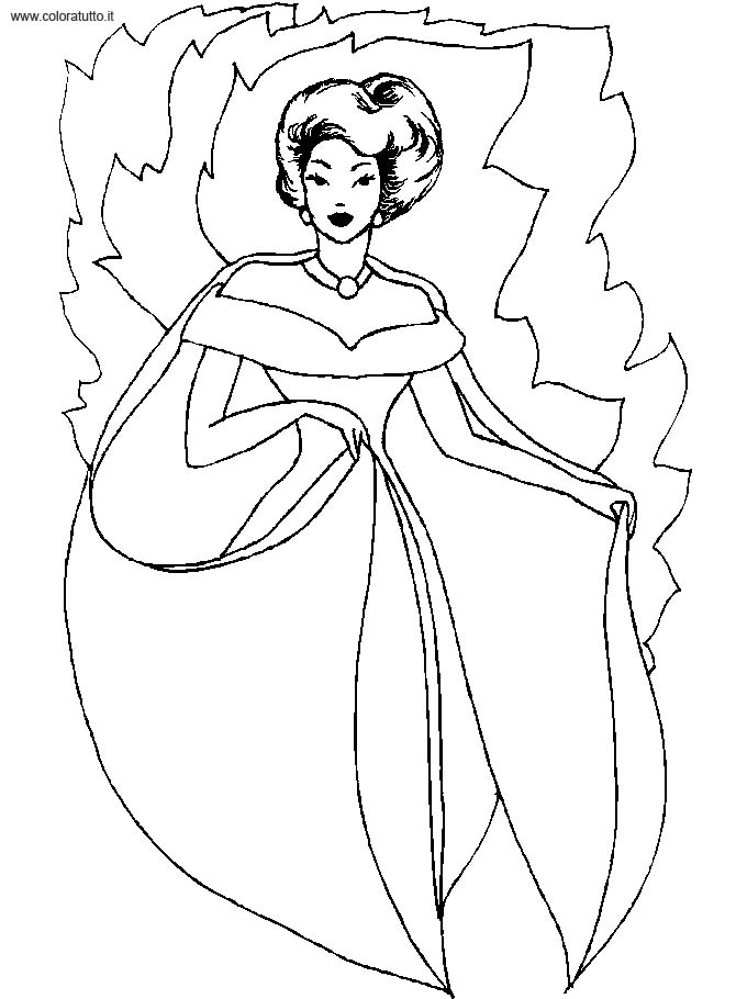 Coloriages robe de princesse 4