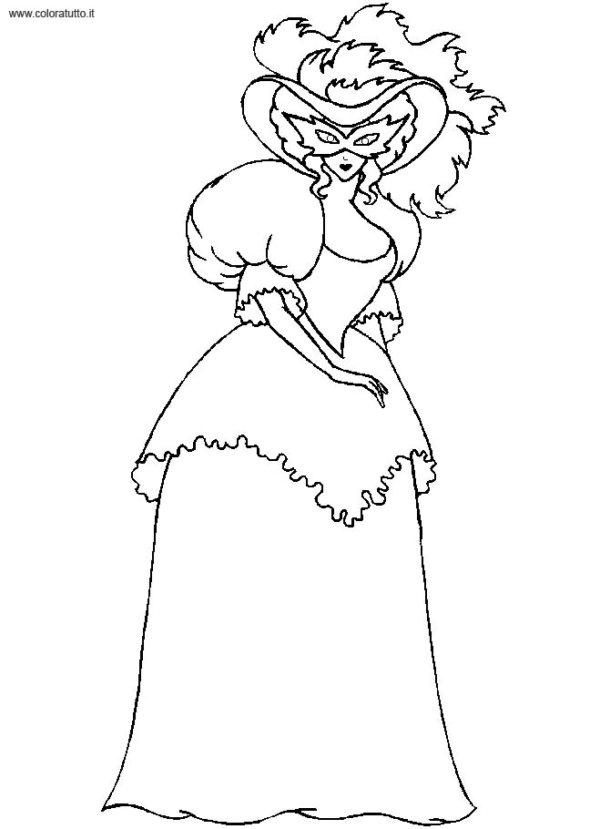 Coloriages robe de princesse 8