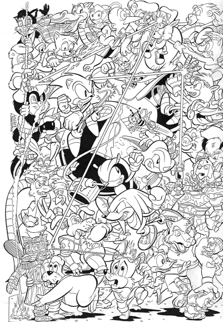 Coloriages sonic 3