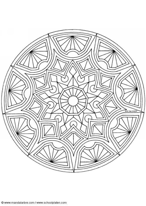 Coloriages special mandala 100