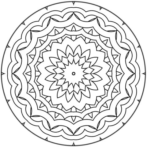 Coloriages special mandala 109