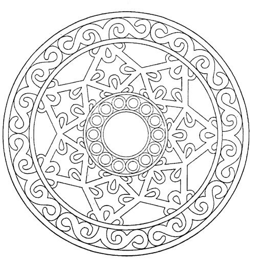 Coloriages special mandala 115