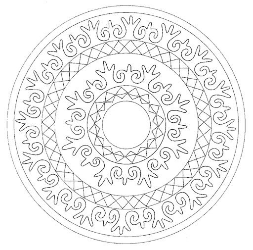 Coloriages special mandala 116