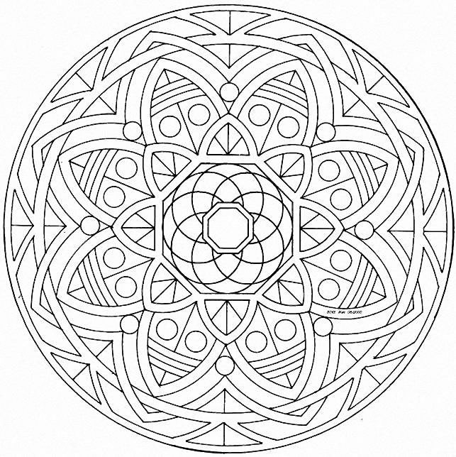 Coloriages special mandala 133