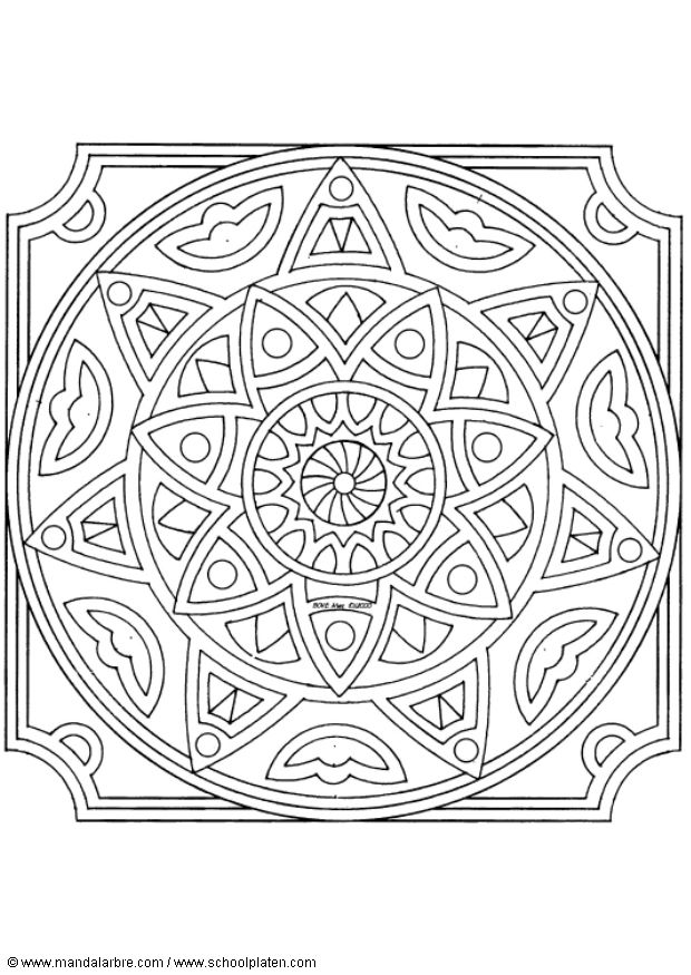 Coloriages special mandala 156