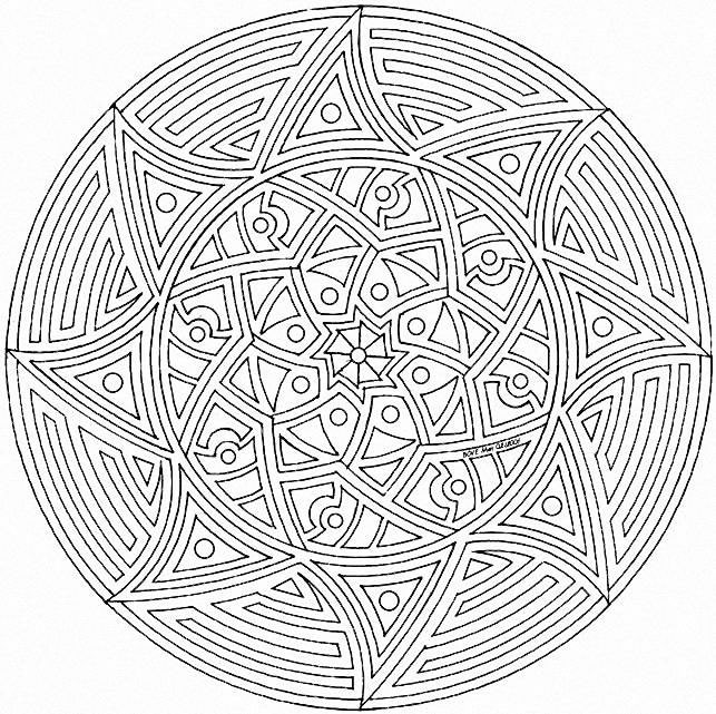 Coloriages special mandala 16