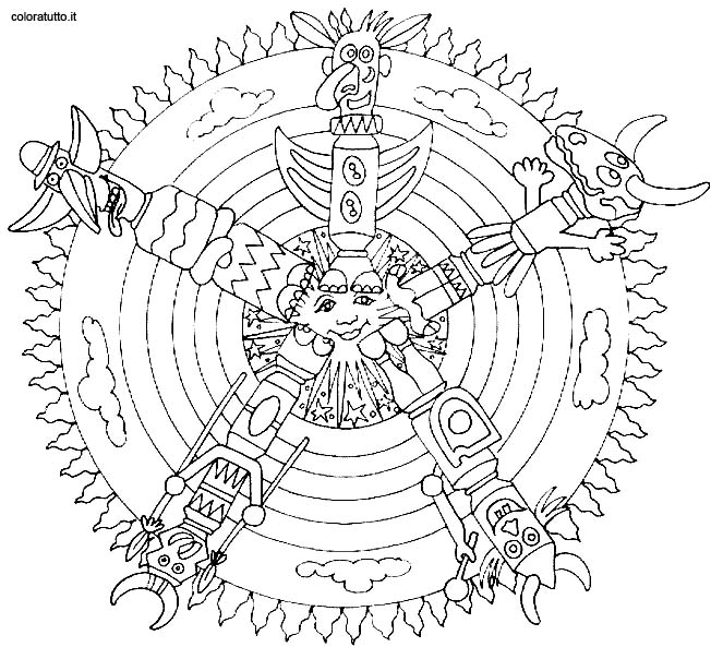 Coloriages special mandala 193